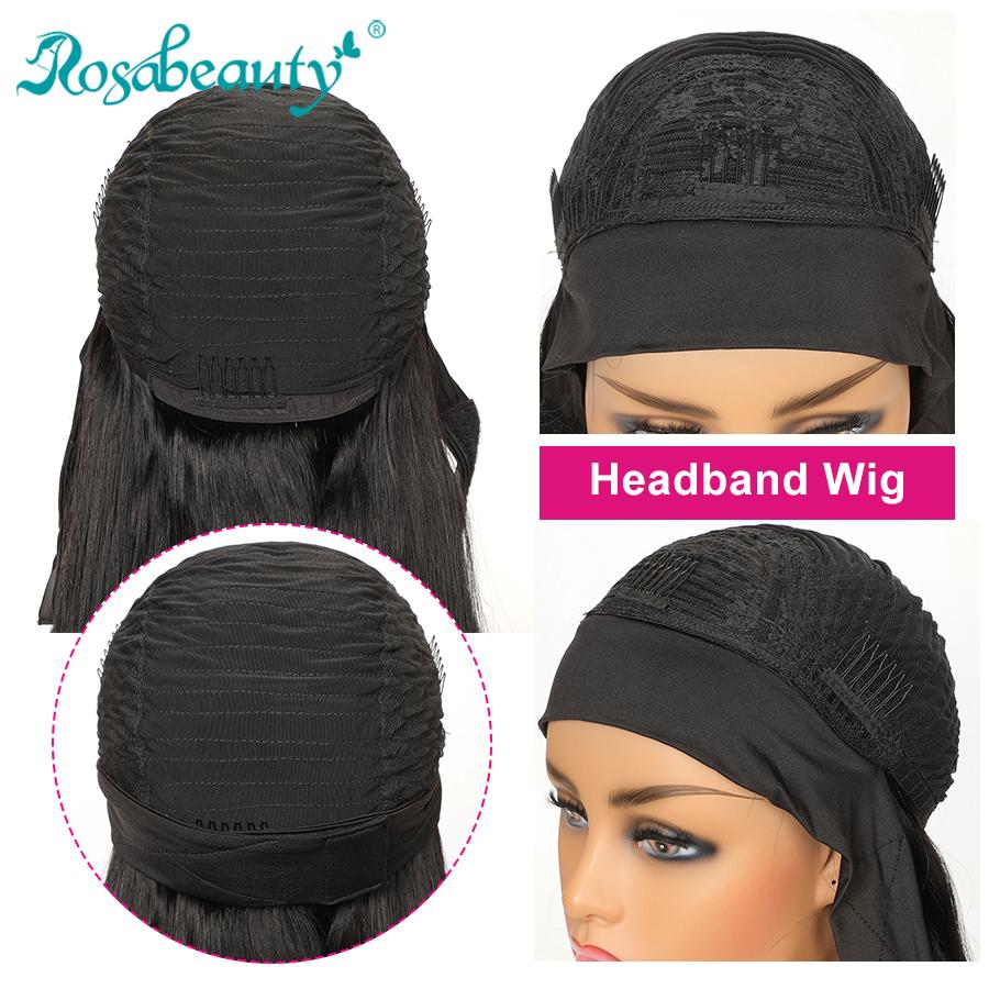 Throw On & Go | Headband Bob Wig Straight Virgin Human Hair(Get Free Headband)