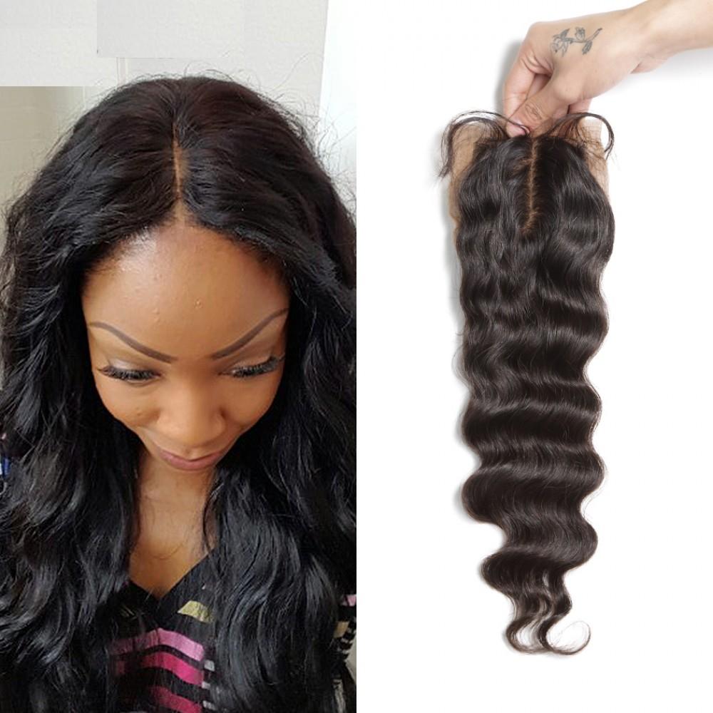 4X4 Silk Base Closure Brazilian Hair Loose wave
