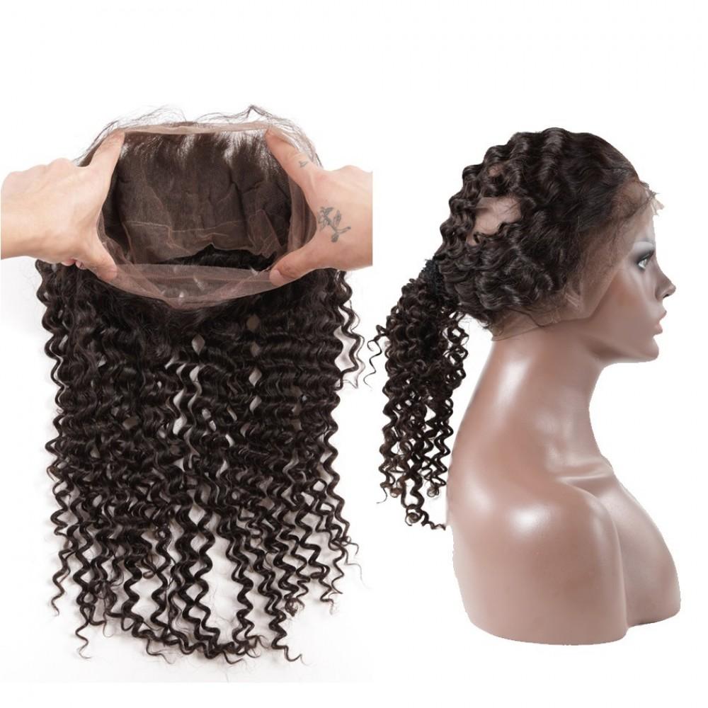 360 Lace Frontal Brazilian Hair Deep wave