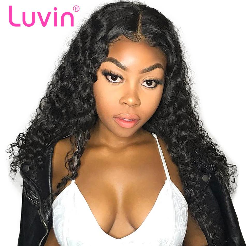 Breathable 360 lace wig pre plucked deep curly