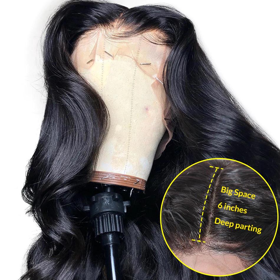 Breathable 360 lace wig pre plucked body wave