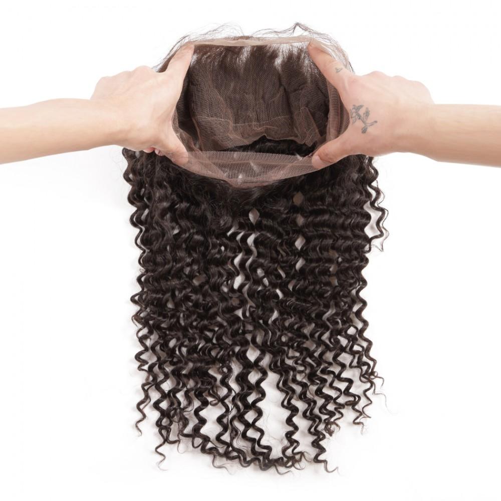 360 Lace Frontal Brazilian Hair Deep wave