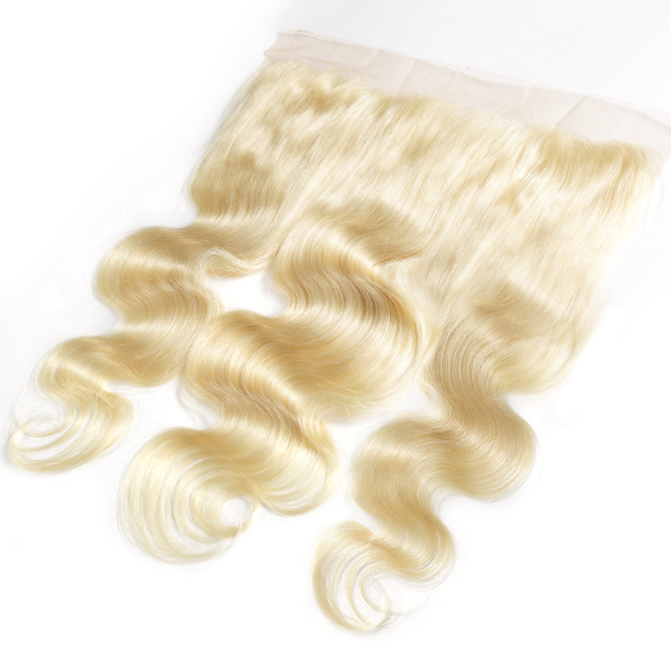 Lace frontal Blonde color #613 body wave 13*4inch