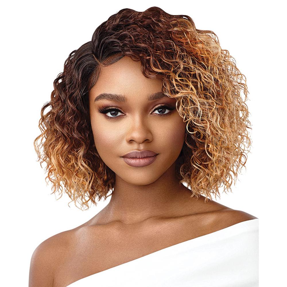 Ombre Color Bob Wig Virgin Human Hair Deep Wave