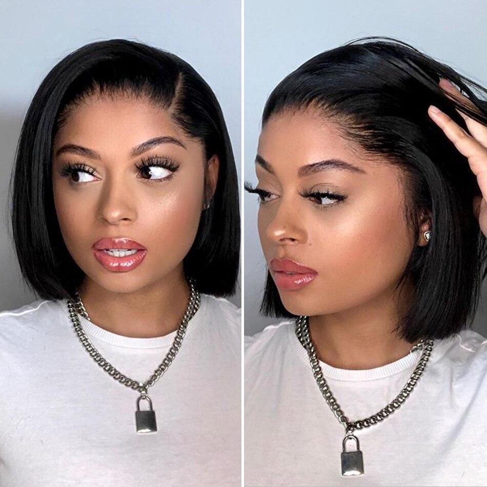 4x4 Bob Wig Straight Human Hair Wigs