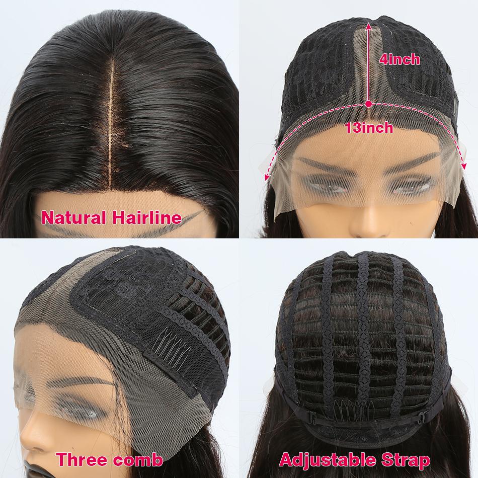 T Part 13x4 Bob Wig Straight Virgin Human Hair