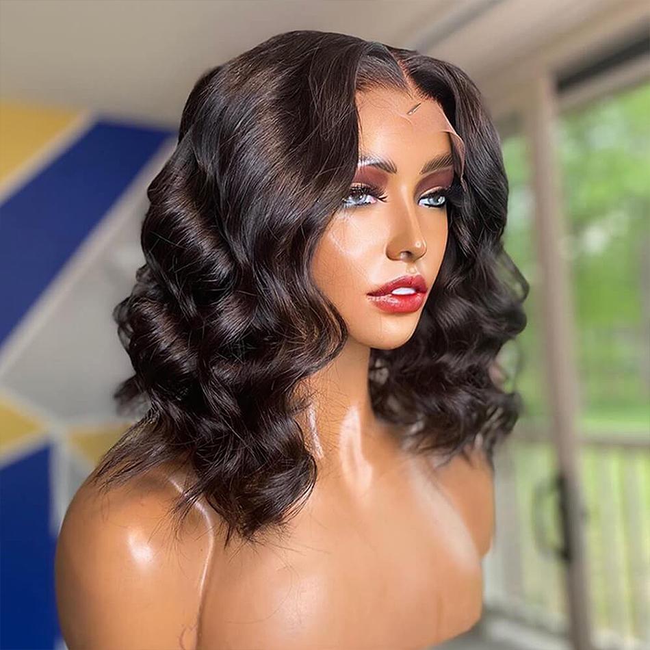 4x4 Body Wave Bob Wig Human Hair Wigs