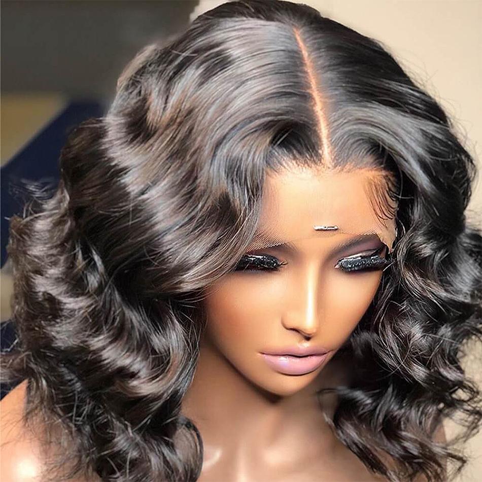 4x4 Body Wave Bob Wig Human Hair Wigs