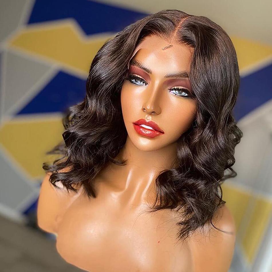 4x4 Body Wave Bob Wig Human Hair Wigs