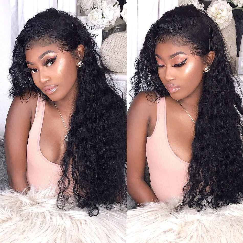 7A 3 Bundles Hair Weave Brazilian Hair With Lace Closure Deep curly