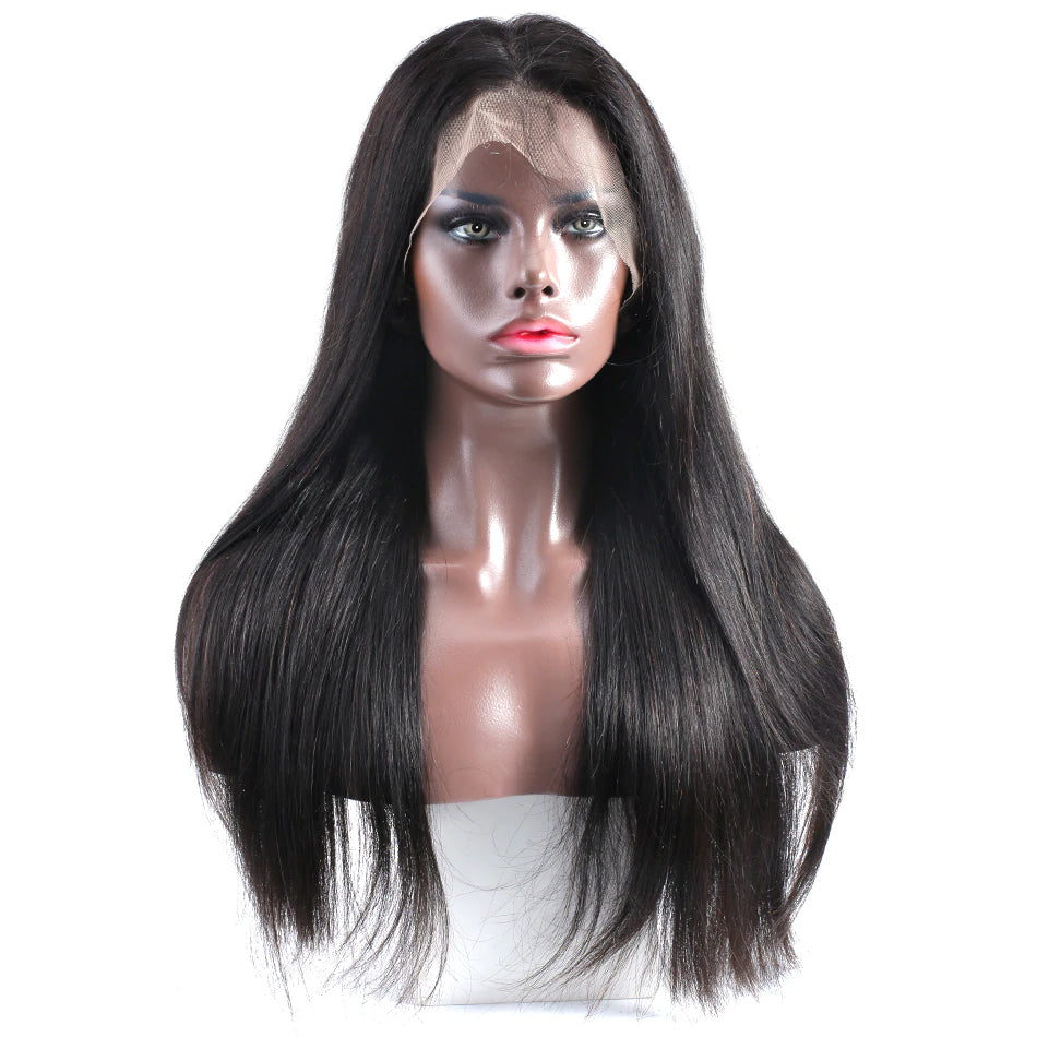 Pre plucked frontal lace wig straight