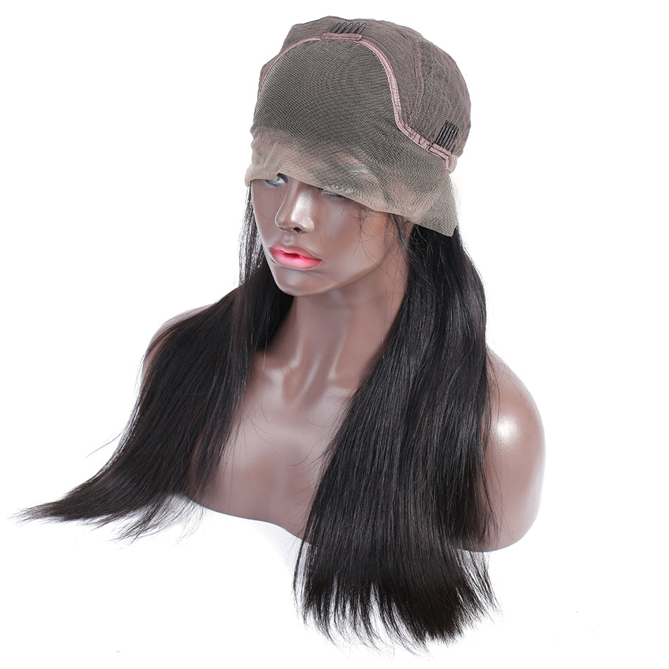 Pre plucked frontal lace wig straight