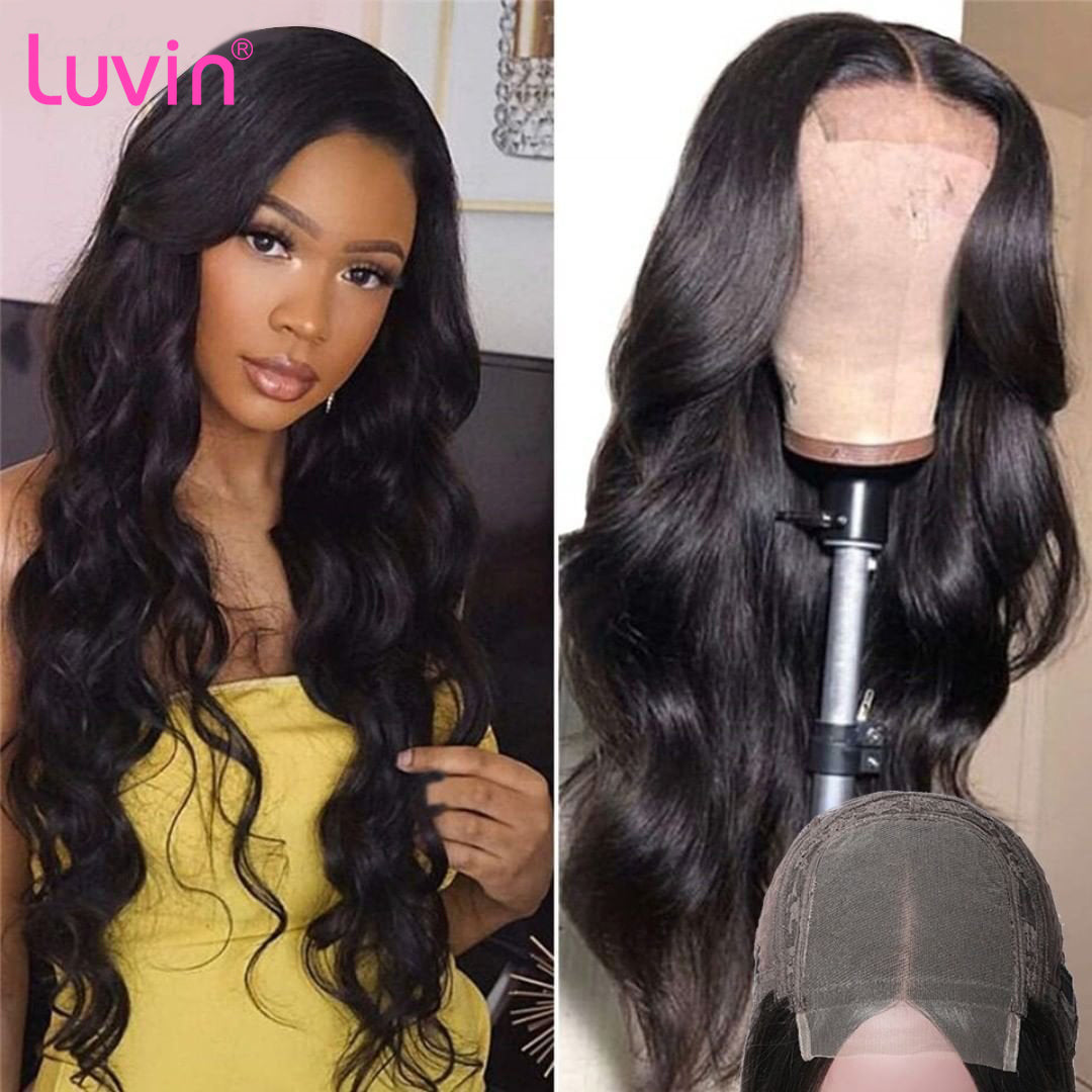 4x4 Lace Front Human Hair Closure Wigs Body Wave
