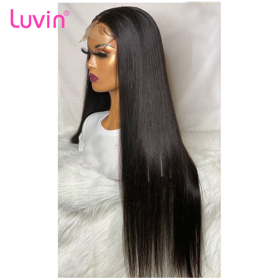 5x5 Lace Closure Wigs Virgin Human Hair Straight