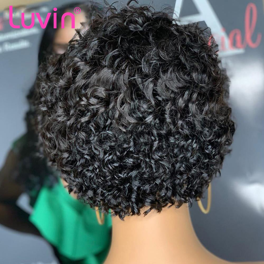 T Part 13x4 Slick Back Wig Deep Wave Virgin Human Hair