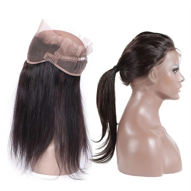 360 Lace Frontal Brazilian Hair Natural Straight