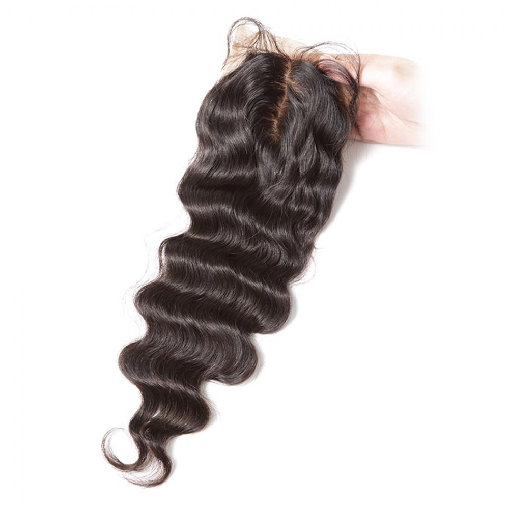 4X4 Silk Base Closure Brazilian Hair Loose wave