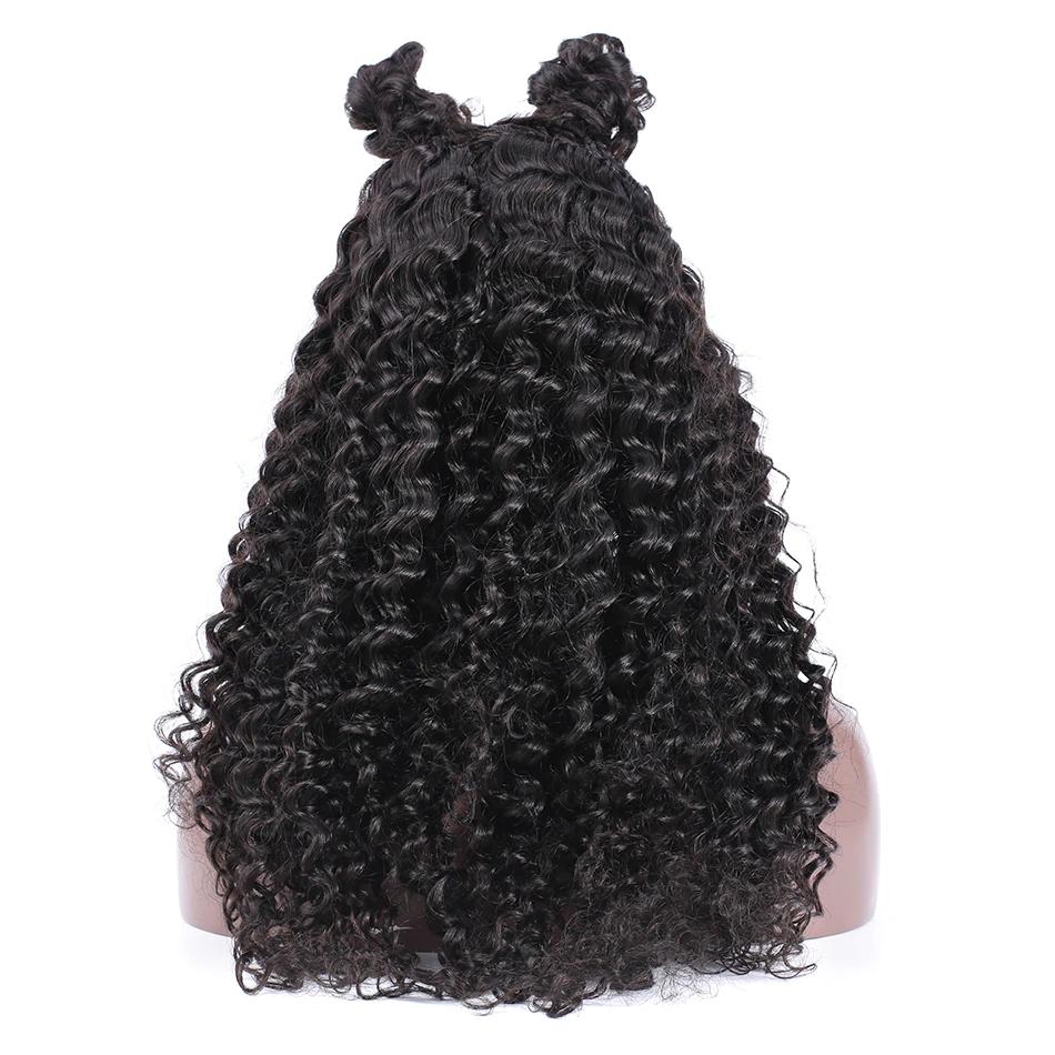 Breathable 360 lace wig pre plucked deep curly