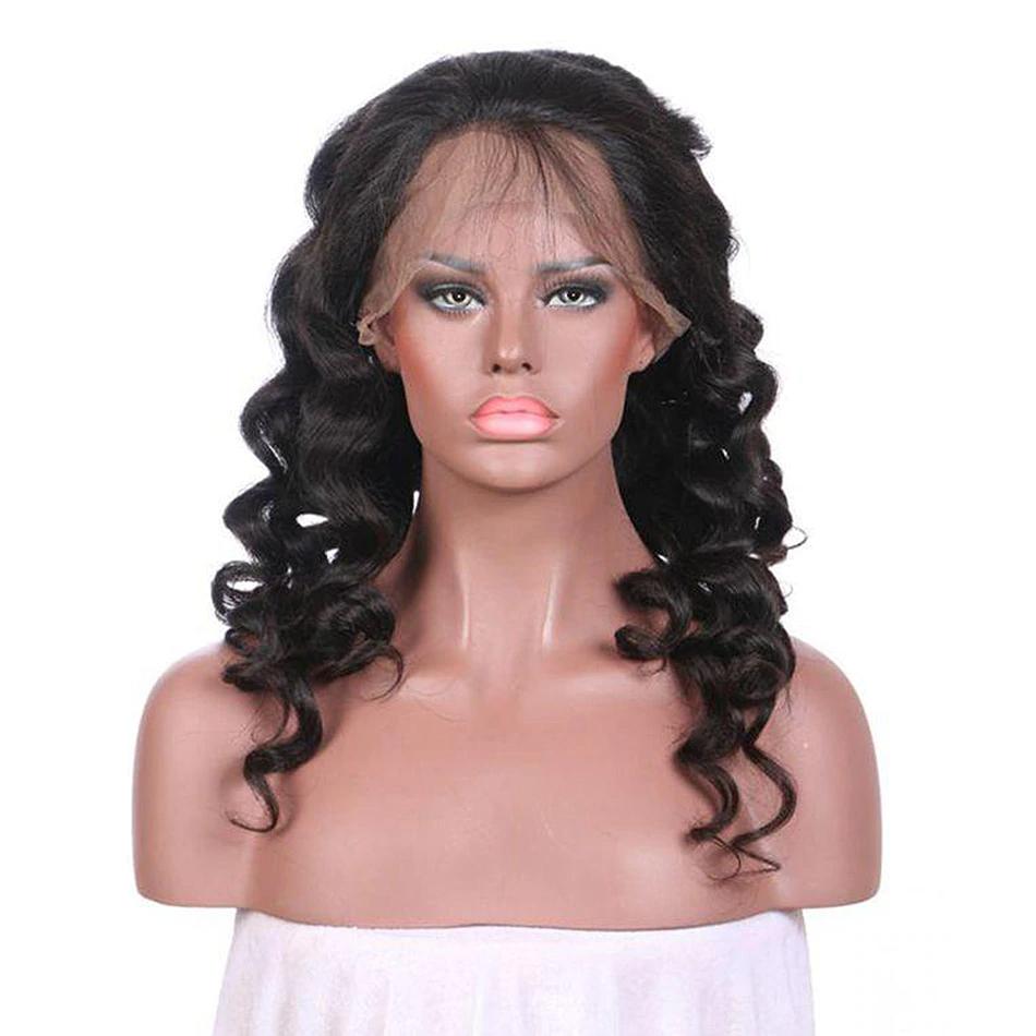 Breathable 360 lace wig pre plucked loose wave