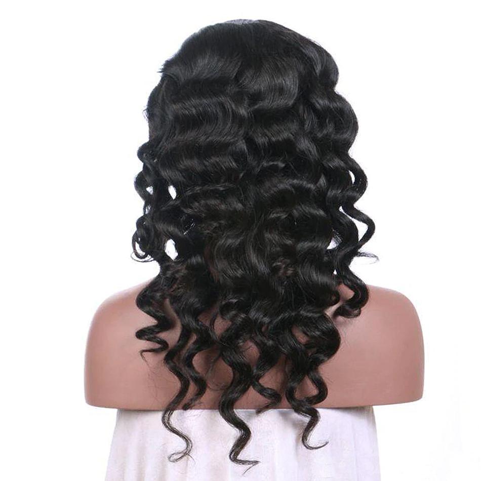 Breathable 360 lace wig pre plucked loose wave