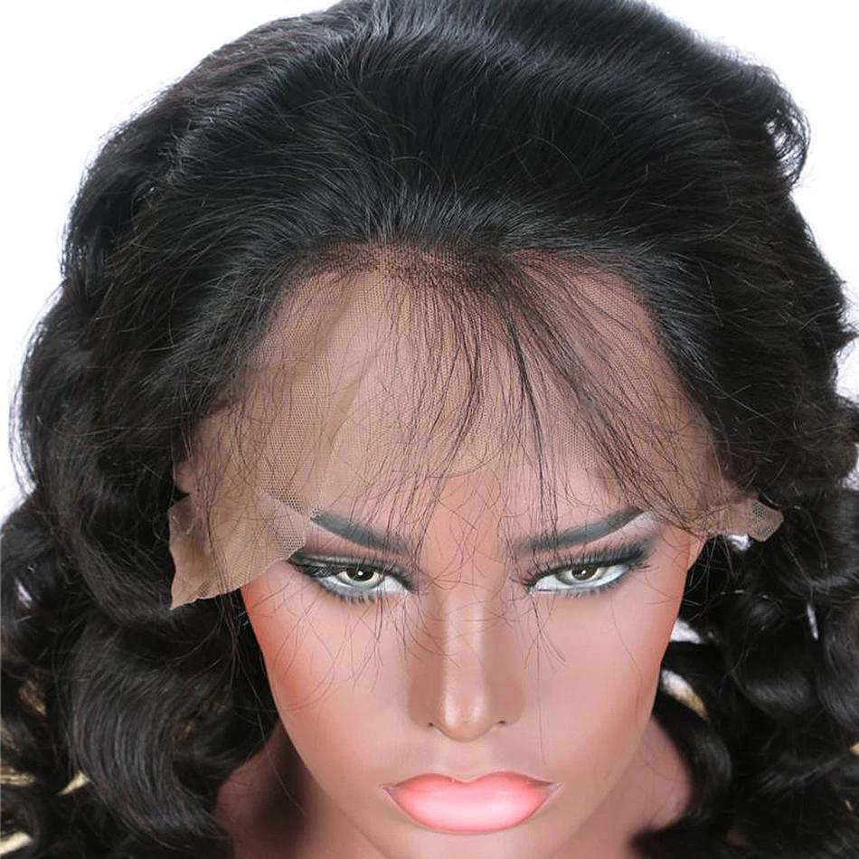 Breathable 360 lace wig pre plucked loose wave