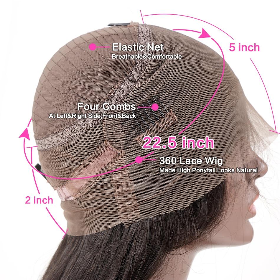 Breathable 360 lace wig pre plucked loose wave