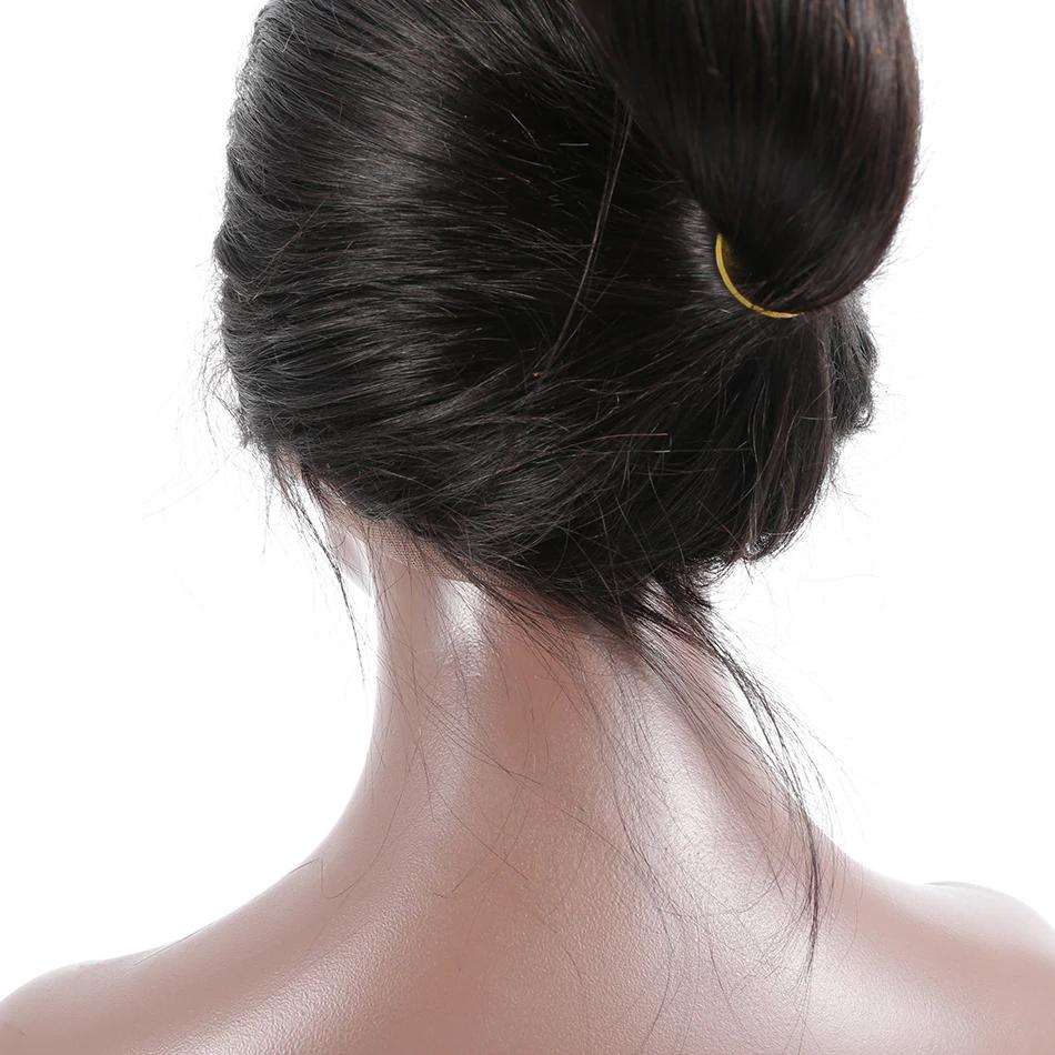 Breathable 360 lace wig pre plucked straight