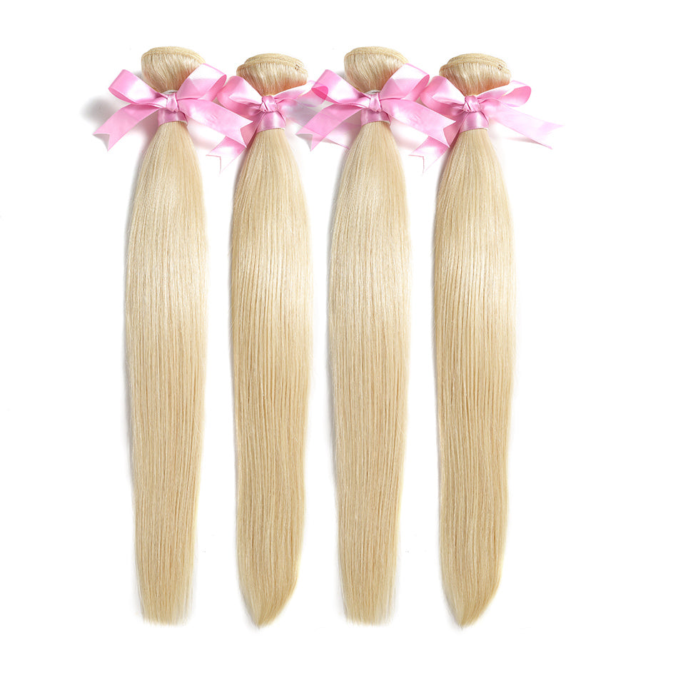 Human Virgin Blonde Hair #613 Natural Straight