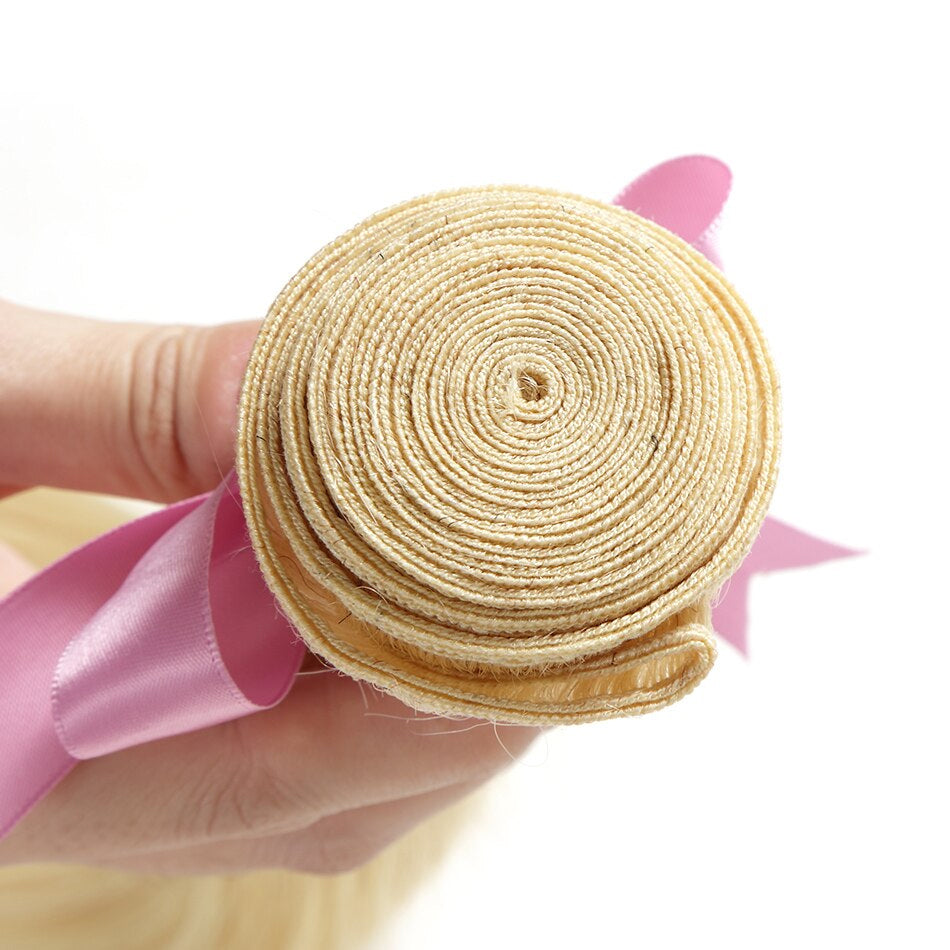 Human Virgin Blonde Hair #613 Natural Straight
