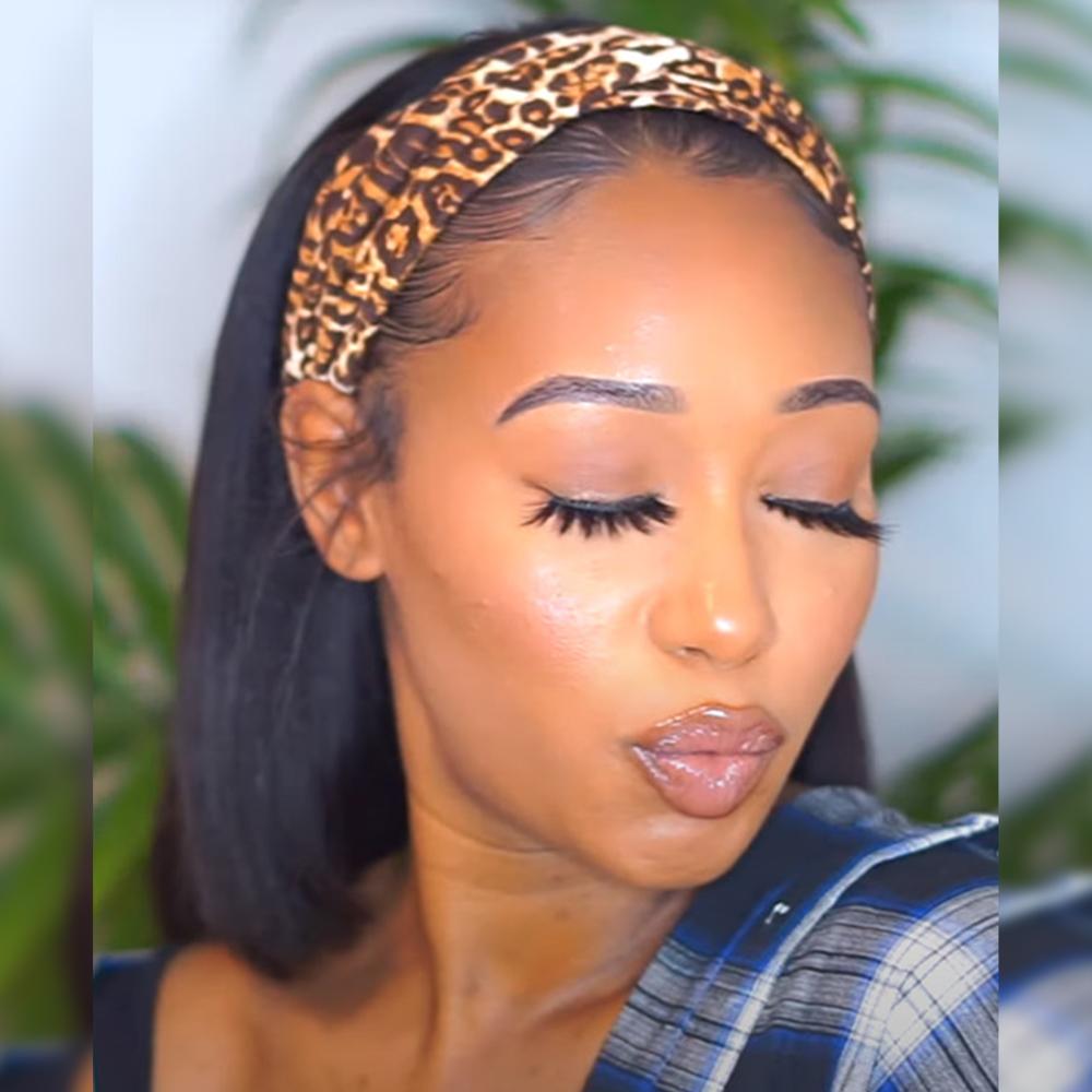 Throw On & Go | Headband Bob Wig Straight Virgin Human Hair(Get Free Headband)