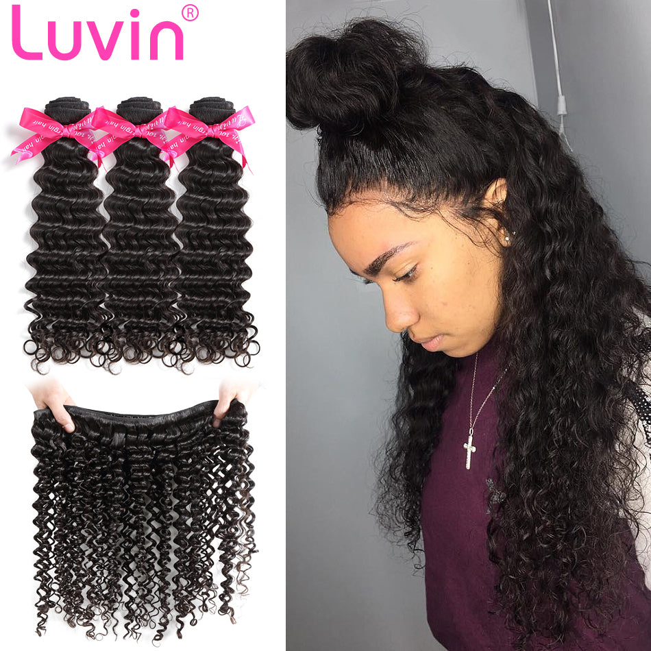 8A Brazilian Virgin Human Hair deep curly