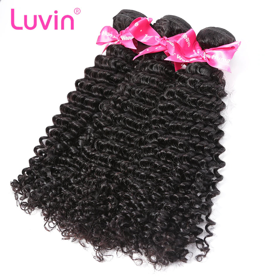 8A Brazilian Virgin Human Hair deep curly