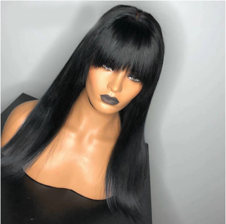 Bang Wig Lace Front Human Hair Wigs