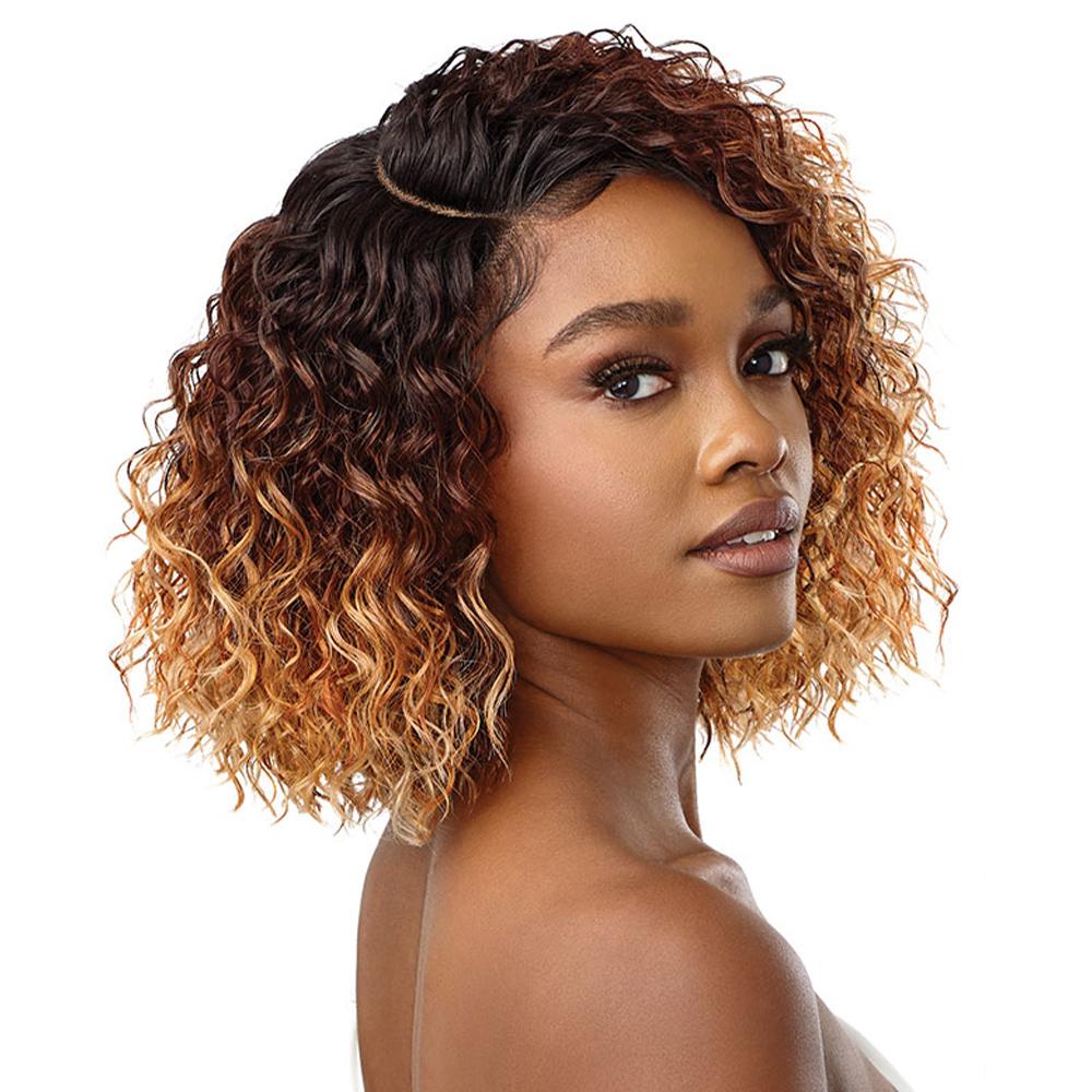 Ombre Color Bob Wig Virgin Human Hair Deep Wave