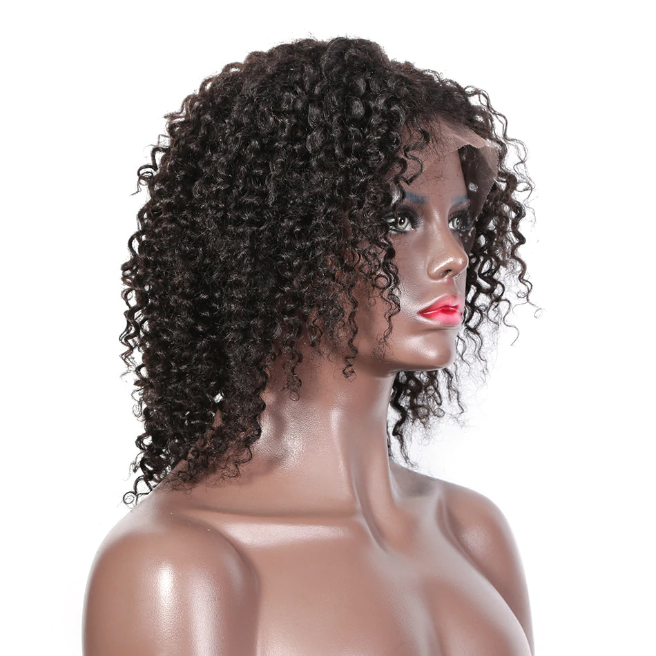 Bob wig human hair 13x6 lace wig deep curly