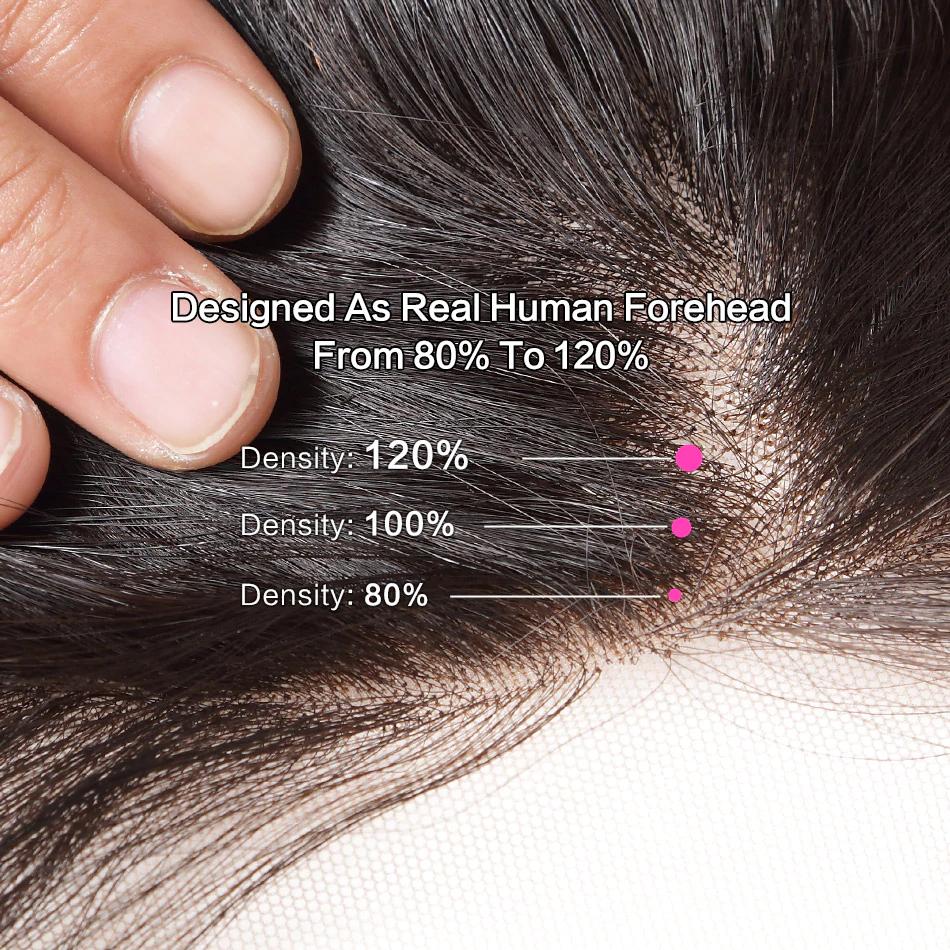 4X4 100% human hair lace closure straight