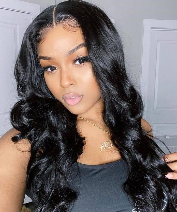 4x4 Lace Front Human Hair Closure  Wigs Body Wave