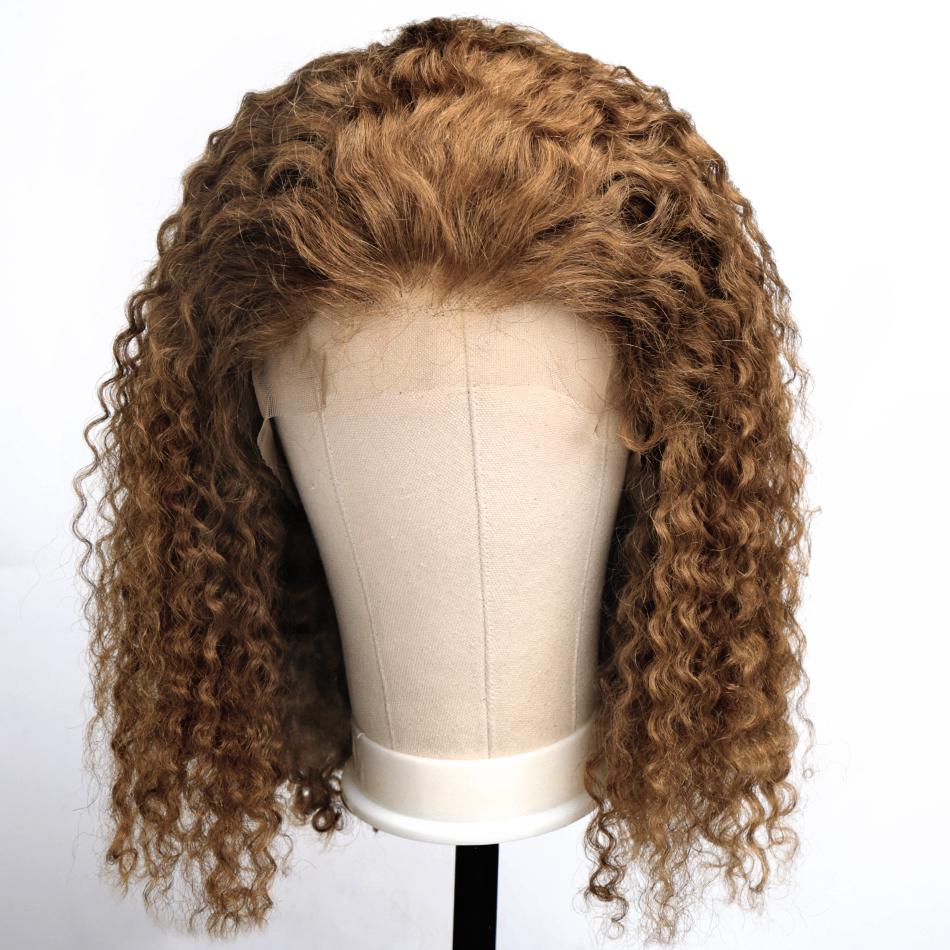 Deep Wave #27 Bob Wig Lace Front Virgin Human Hair