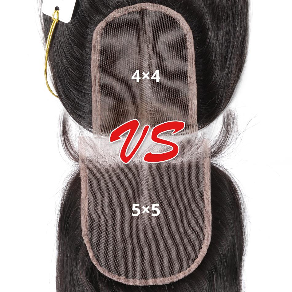 5x5 Lace Closure Brazilian Virgin Hair Straight