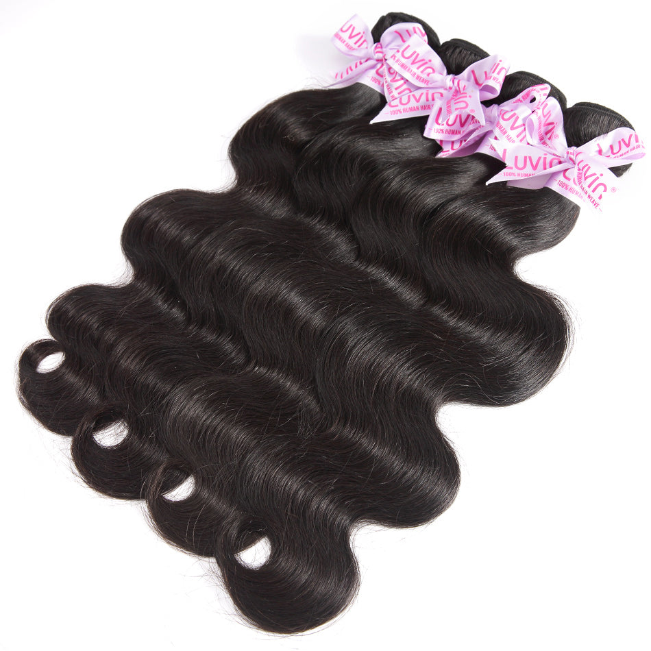 7A 3 Bundles Hair Weave Brazilian Hair With Lace Closure Body wave