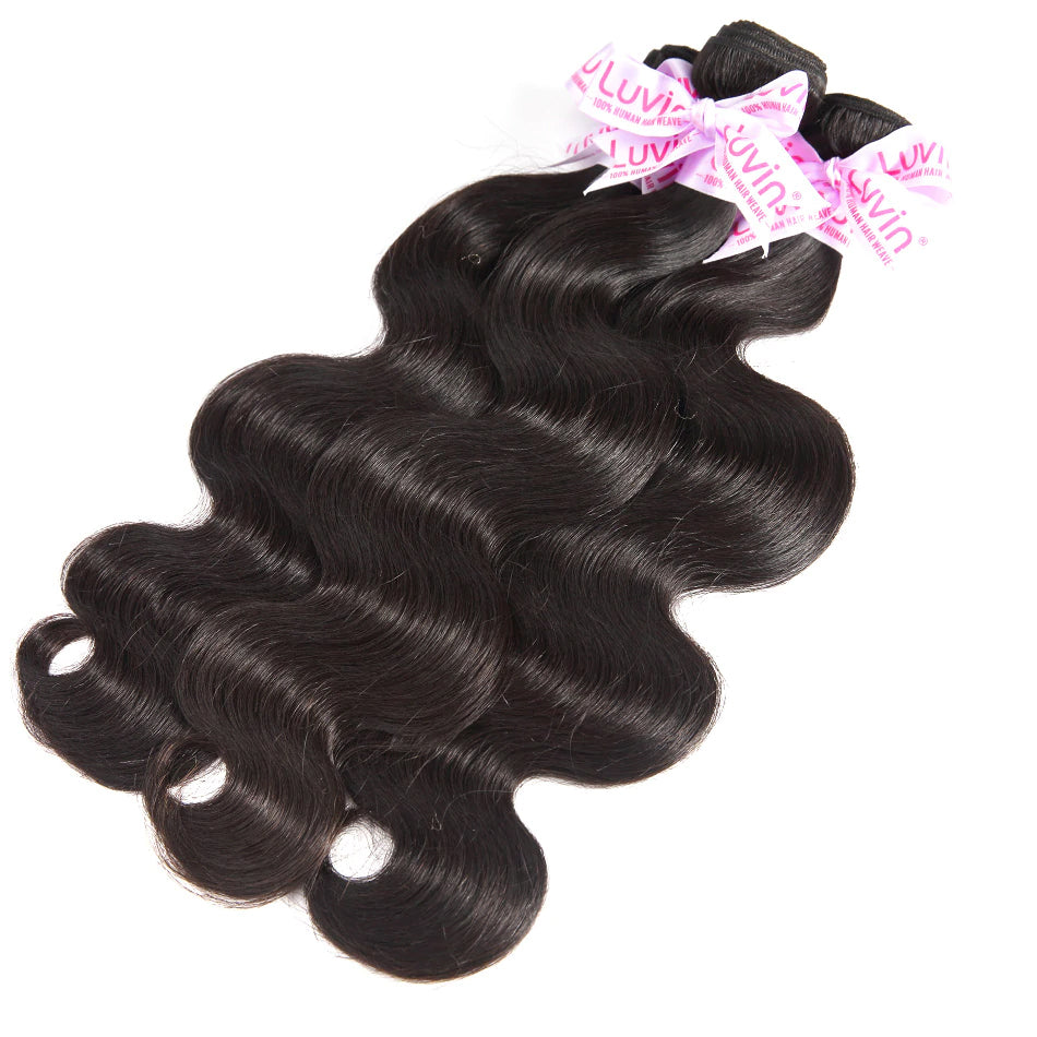 7A 3 Bundles Hair Weave Brazilian Hair With Lace Frontal Body wave