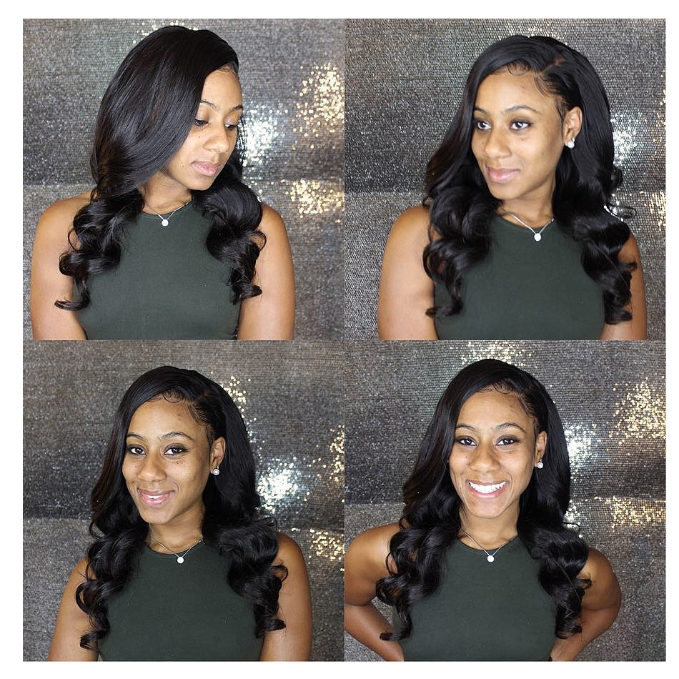 7A 3 Bundles Hair Weave Brazilian Hair With Lace Frontal Loose wave