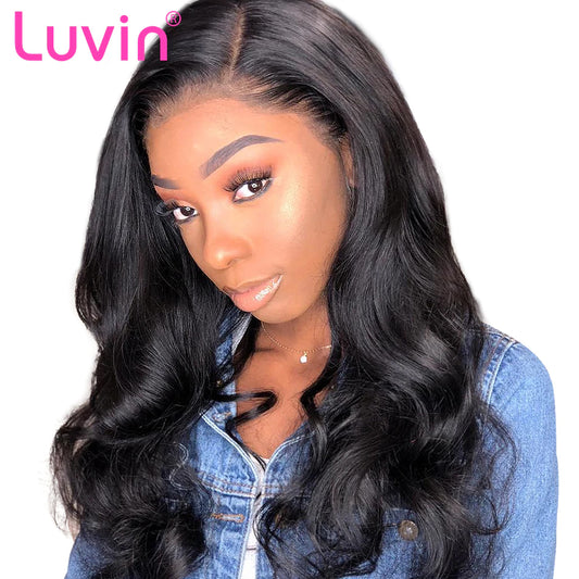 Pre plucked frontal lace wig body wave