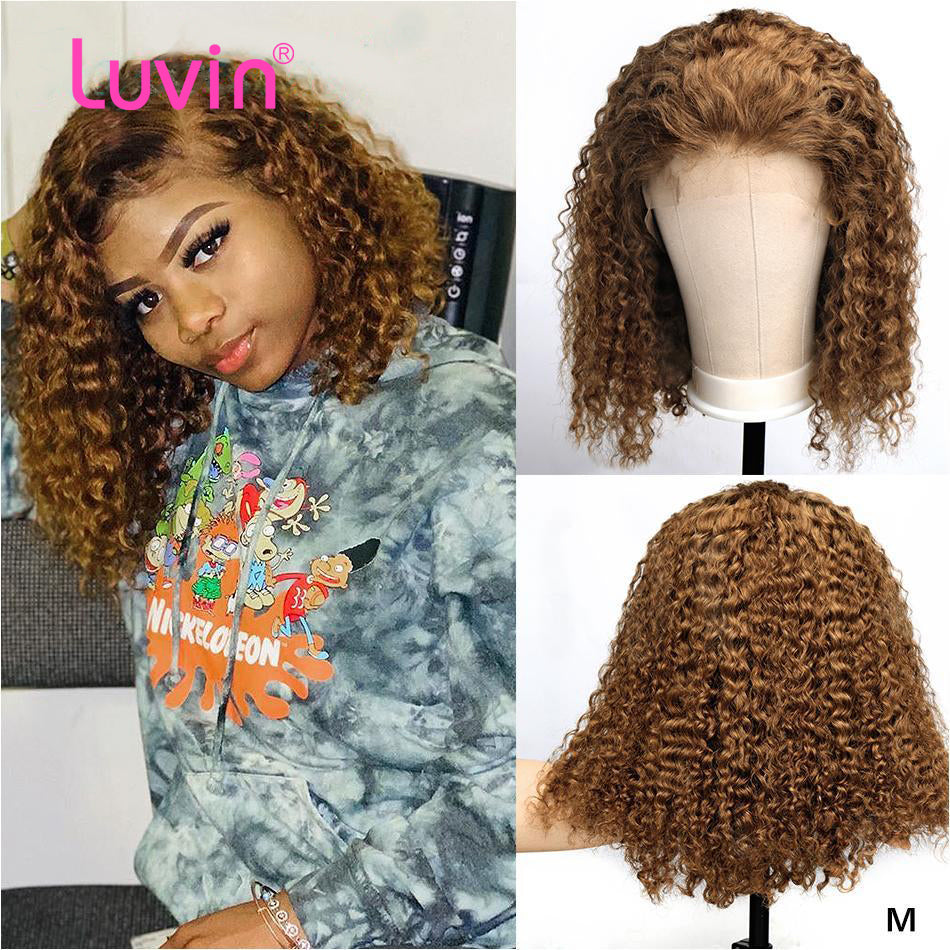 Deep Wave #27 Bob Wig Lace Front Virgin Human Hair
