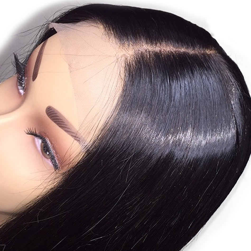 Undetectable transparent bob wig human hair 13x6 lace wig straight HD lace wig