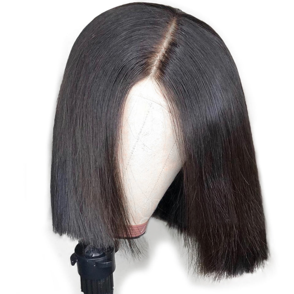 Undetectable transparent bob wig human hair 13x6 lace wig straight HD lace wig
