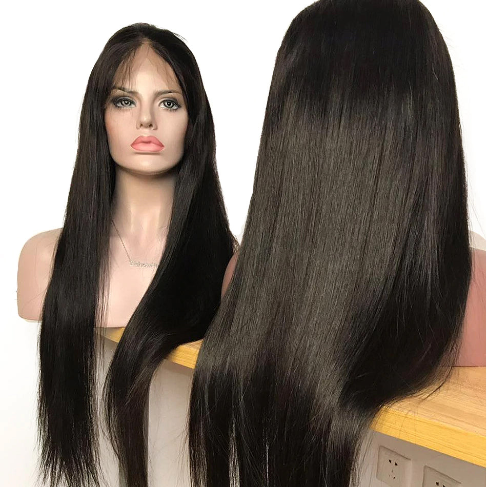 Undetectable transparent lace best virgin straight hair HD full lace wig